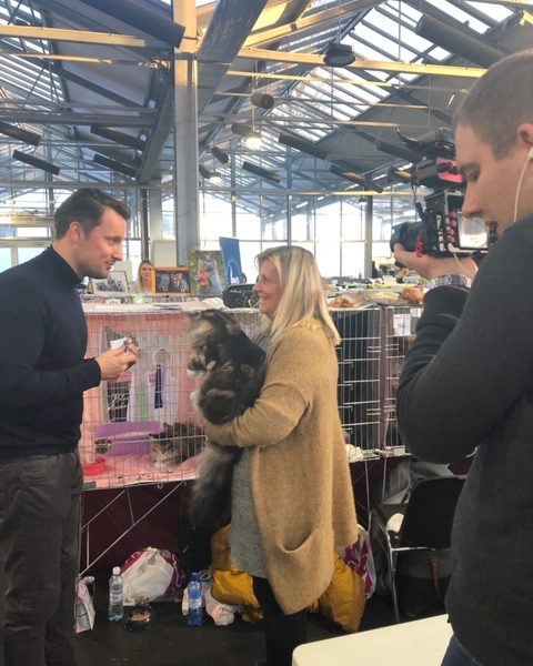 Eva interviewed at the CFCA-Cat-Show in Riga 19. -20. January 2019